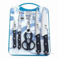 6-piece Knife Set, Made of Stainless Steel Material and Bakelite Handle with PP Board